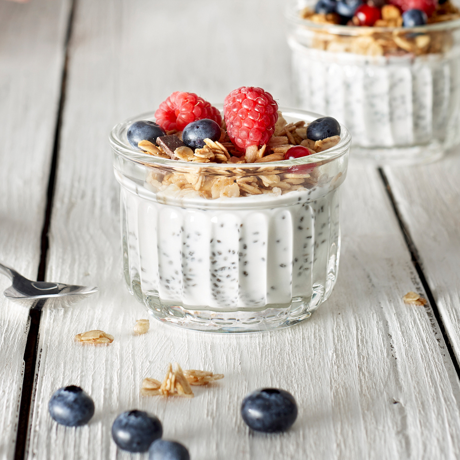 La Rochere Delice Tempered Heat-Resistant Glass Verrines, 0.17 L Ovenproof and Dishwasher-Safe Clear Glass Bowls, Set of 6 Pieces