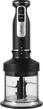 Set Blender de mana Ninja CI100EU cu 7 piese, 850W, Otel Inoxidabil, Bol tocator 0.7L, Mod Turbo, cu Mixer, 2 teluri, 2 carlige aluat si Capac, Negru