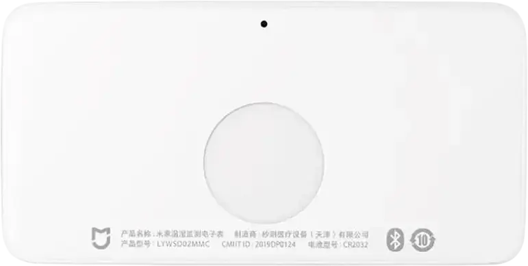 Xiaomi LYWSD02MMC Temperature and Humidity Monitor, Bluetooth Low Energy 5.0, LCD Display with Comfort Indicator, White, ABS and PC Material