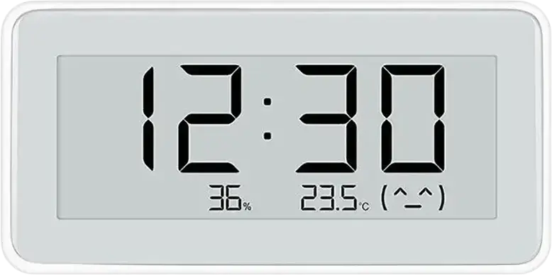 Xiaomi LYWSD02MMC Temperature and Humidity Monitor, Bluetooth Low Energy 5.0, LCD Display with Comfort Indicator, White, ABS and PC Material