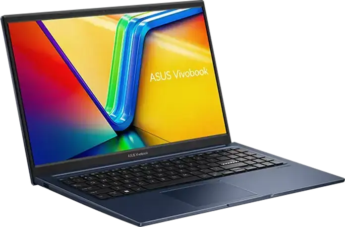 Laptop ASUS Vivobook 15 X1504MA, 15.6" FHD IPS Anti-Glare, Intel Core 5 320, 16GB RAM DDR5, 512GB SSD NVMe, Windows 11 Home, Tastatura Iluminata, Quiet Blue