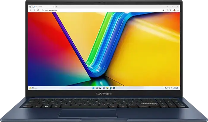 Laptop ASUS Vivobook 15 X1504MA, 15.6" FHD IPS Anti-Glare, Intel Core 5 320, 16GB RAM DDR5, 512GB SSD NVMe, Windows 11 Home, Tastatura Iluminata, Quiet Blue