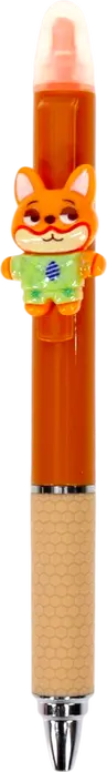 Stilou de gel si Highlighter 2-in-1 Zootopia Nick Wilde, Corp Orange cu Figurină 3D, XH1127