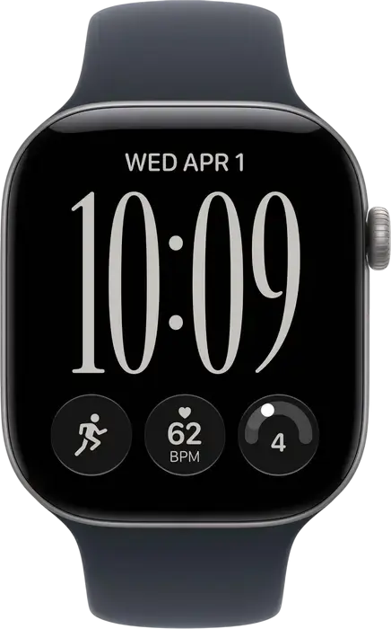 Smartwatch Apple Watch Series 12 MJEJ4, Carcasă Aluminiu 46mm, Ecran Retina LTPO3 OLED, Procesor Apple S11, 64GB, GPS, Cristal Safir, 5 ATM