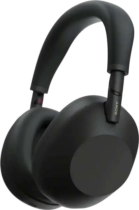 Sony WH-1000XM6 Wireless Over-Ear Noise Cancelling Headphones, Bluetooth 5.3, LDAC, ANC, Built-in Mic, Black, with Carrying Case and Audio Cable