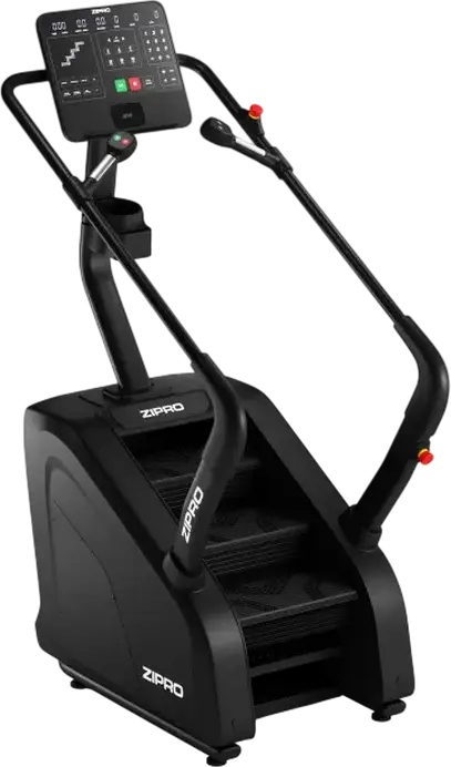 Zipro Legday Stair Stepper Trainer, 36+3 Programs, 25 Resistance Levels, Wireless Smartphone Charging, Integrated Cup Holder, Black