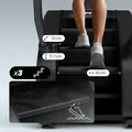 Zipro Legday Stair Stepper Trainer, 36+3 Programs, 25 Resistance Levels, Wireless Smartphone Charging, Integrated Cup Holder, Black