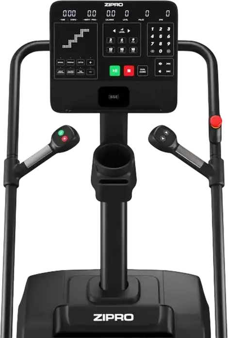 Zipro Legday Stair Stepper Trainer, 36+3 Programs, 25 Resistance Levels, Wireless Smartphone Charging, Integrated Cup Holder, Black