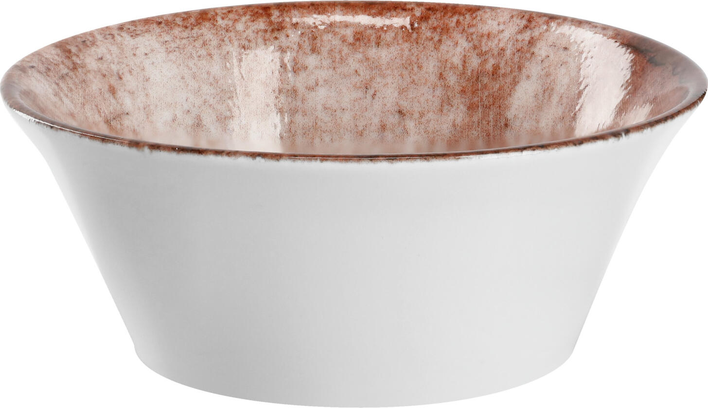 VEGA Gironia Conical Porcelain Mini Bowls, Rose Digital Print, 220ml, 11.5cm Diameter, Set of 6