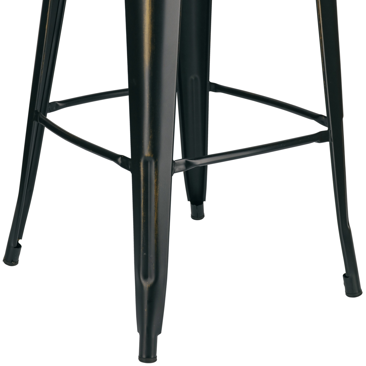 Scaun de bar PULSIVA Ferano Design Industrial, Otel Zincat si Pudrat, Inaltime Scaun 75.8 cm, Rezistent la Rugină, Set de 2 piese