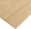 Prosop de baie LUSINI Valencia Uni, 100x150 cm, 100% bumbac terry, 460 g/m², absorbant si cu uscare rapida, certificat OEKO-TEX Standard 100