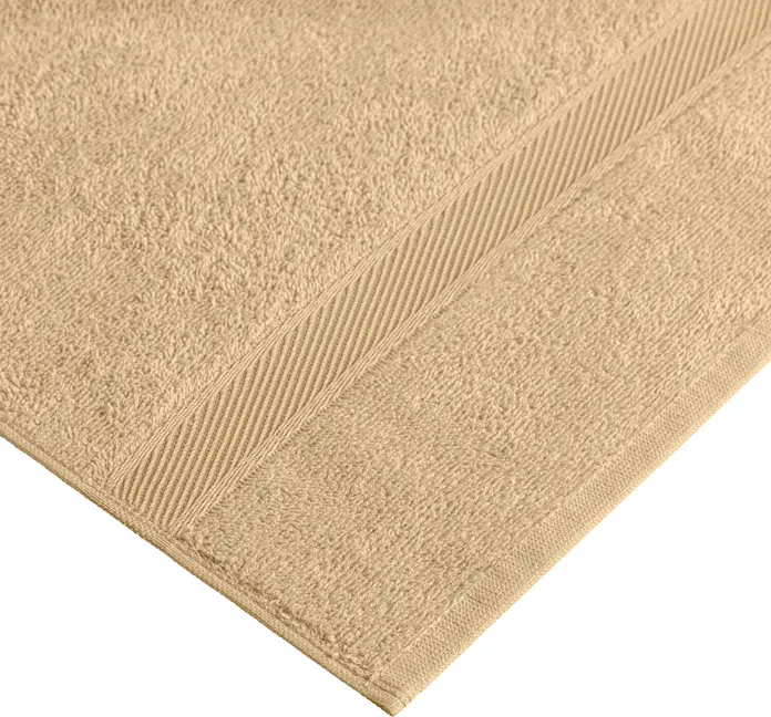 Prosop de baie LUSINI Valencia Uni, 100x150 cm, 100% bumbac terry, 460 g/m², absorbant si cu uscare rapida, certificat OEKO-TEX Standard 100