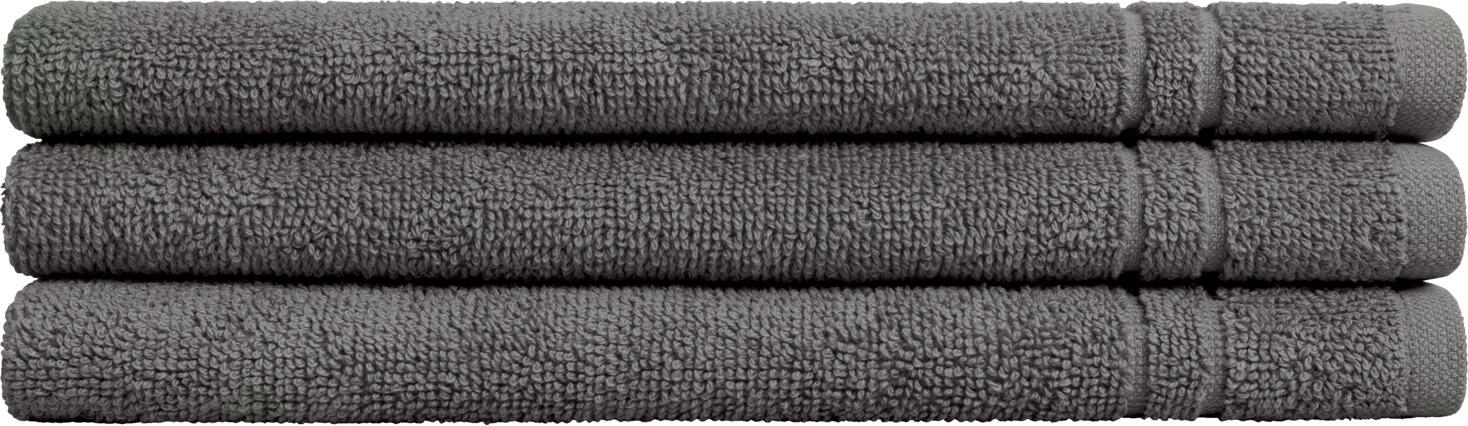 Prosoape pentru fata ERWIN M. LUSINI Solutions GmbH Dina, 100% bumbac, terry twist, 30x50 cm, antracit, set de 5 piese, OEKO-TEX Standard 100