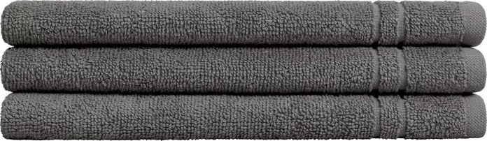 Prosoape pentru fata ERWIN M. LUSINI Solutions GmbH Dina, 100% bumbac, terry twist, 30x50 cm, antracit, set de 5 piese, OEKO-TEX Standard 100