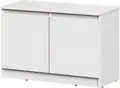 Обувница-банкетка Neo mbs-3010, 80x35x53 см, 2 дверцы, Цвет: белый матовый материал PAL, современная мебель для прихожей