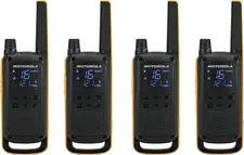 Motorola Walkie-Talkie TalkAbout T82 Extreme, Quad, IPx4, 16 Channels, 10km, Black