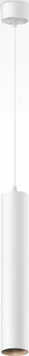 Подвесной светодиодный светильник Maytoni Focus LED P072PL-L12W4K-1, 12Вт, 4000К, 1050лм, белый алюминий, 52x300мм, IP20