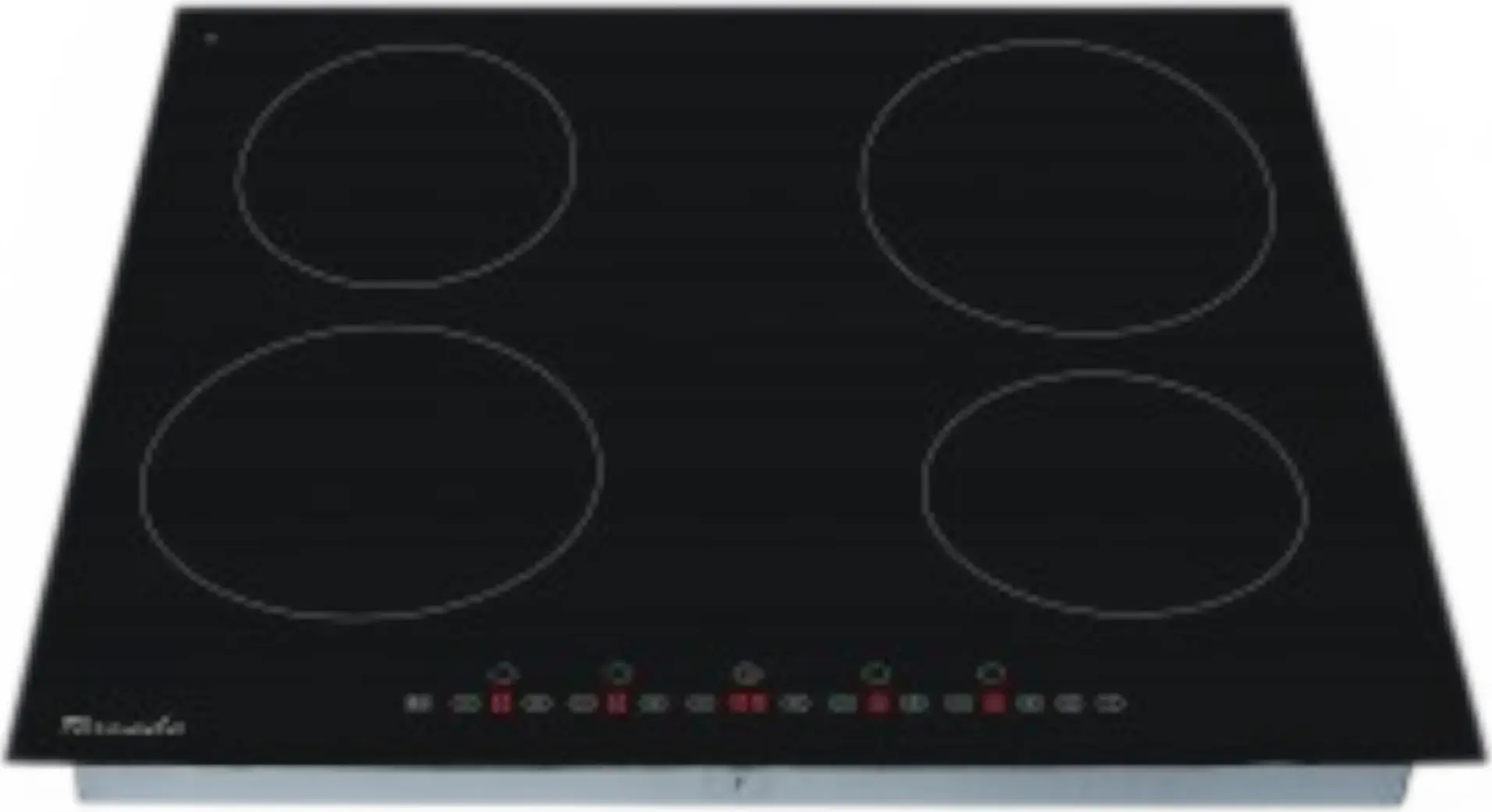 Tornado GTR-604NN Built-in Electric Glass-Ceramic Cooktop, 4 Burners, 6000W, 60 cm, Touch Control, Timer, Child Lock, Black