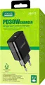 Încărcător de perete Jokade JB072 30W USB Type-C Power Delivery PD Încărcare Rapidă Priza EU Negru Material Ignifug