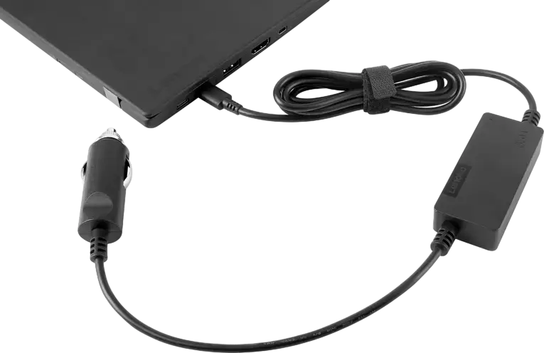 Adaptor de Calitate Lenovo 40AK0065WW USB-C DC Travel Car Charger 65W, Intrare 12V/24V, Conector USB Type-C, Negru