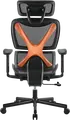 Lumi CH05-31 SpineX Ergonomic Office Chair, Mesh Fabric, 150kg Max Load, Adjustable Headrest and Armrests, 3-Position Locking, Black/Orange