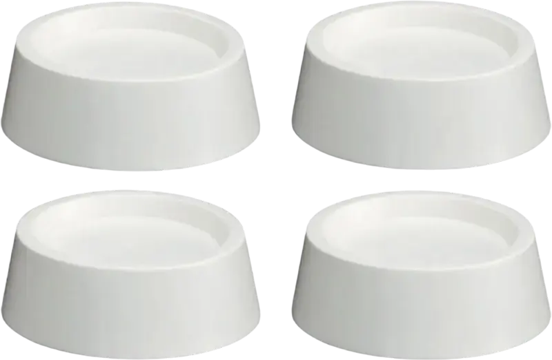 Piciorușe antivibratie universale Wpro SKA30 pentru masini de spalat, Set de 4 piese, Diametru 4.5 cm, Alb, Protectie Podea pentru Whirlpool, Indesit