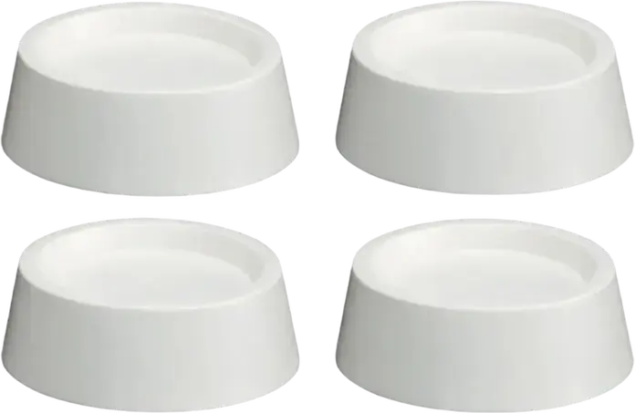 Piciorușe antivibratie universale Wpro SKA30 pentru masini de spalat, Set de 4 piese, Diametru 4.5 cm, Alb, Protectie Podea pentru Whirlpool, Indesit