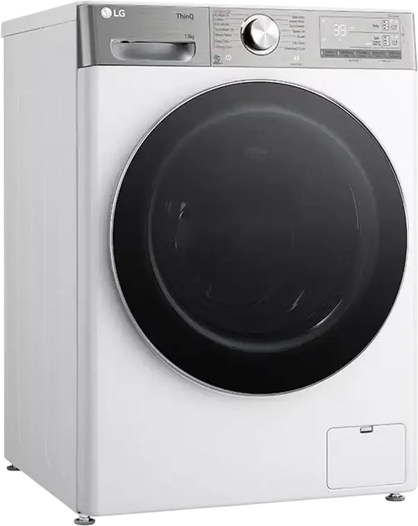 Стиральная машина LG F4WR913P3WA с фронтальной загрузкой, 13 кг, класс энергопотребления A, 1400 об/мин, AI DD, ThinQ Wi-Fi, Steam, TurboWash, ezDispense, белая