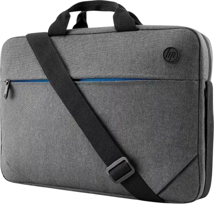 HP Prelude Laptop Bag for 17.3 inch Laptops, Water Resistant Grey Polyester Case with Adjustable Shoulder Strap and Top Handle
