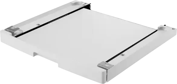 Kit de stivuire verticala LG DK1W pentru masini de spalat si uscatore, Alb, Metal si Plastic, 600x630x60 mm, cu raft glisant