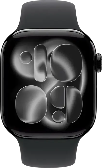 Smartwatch Apple Watch Series 11, Carcasă Aluminiu 42mm, Chip S10, 64GB, Ecran Retina LTPO3 OLED, Sticlă Ion-X, Rezistent la Apă 5 ATM, GPS, Negru