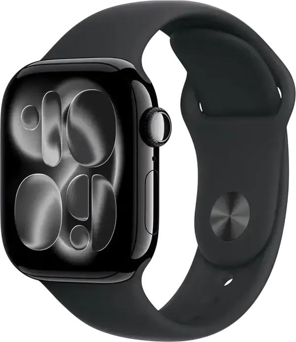 Smartwatch Apple Watch Series 11, Carcasă Aluminiu 42mm, Chip S10, 64GB, Ecran Retina LTPO3 OLED, Sticlă Ion-X, Rezistent la Apă 5 ATM, GPS, Negru