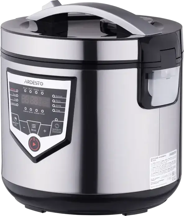 Ardesto MC-X16X Multifunctional Multicooker, 4L Bowl, 860W, 16 Automatic Programs, Stainless Steel Case, Non-stick Coating, Digital Touch Control