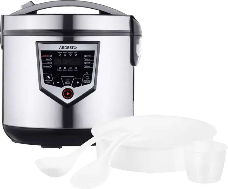 Ardesto MC-X16X Multifunctional Multicooker, 4L Bowl, 860W, 16 Automatic Programs, Stainless Steel Case, Non-stick Coating, Digital Touch Control