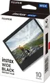 Fujifilm Instax Wide Instant Film, ISO 800, Black Frame, 86mm x 108mm, Pack of 10 Sheets