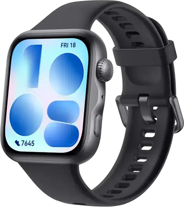 Смарт-часы Huawei Watch Fit 5, AMOLED-дисплей 1.82", Титановый корпус, Память 32 ГБ, Водонепроницаемость 5 ATM, GPS, Датчик пульса, Цвет: Черный