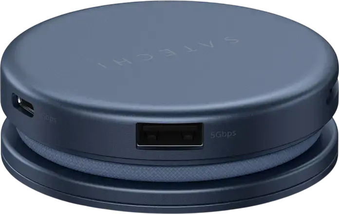 Многопортовый адаптер Satechi OntheGo 5-in-1, USB-C хаб с HDMI 4K/60Гц, PD 60Вт, USB-C и USB-A 3.2 Gen 1, слотом для SD-карт, алюминий, магнитный монтаж