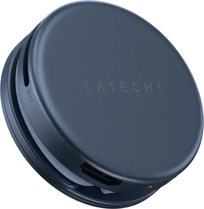 Многопортовый адаптер Satechi OntheGo 5-in-1, USB-C хаб с HDMI 4K/60Гц, PD 60Вт, USB-C и USB-A 3.2 Gen 1, слотом для SD-карт, алюминий, магнитный монтаж