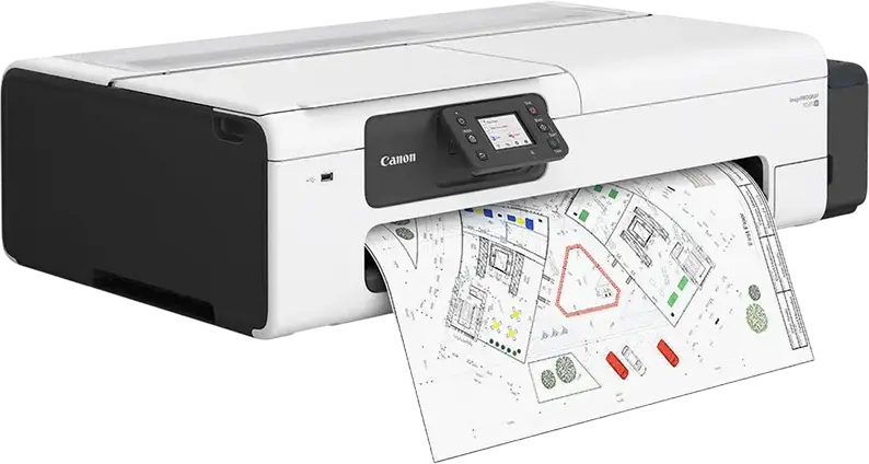 Imprimanta Multifunctionata Canon imagePROGRAF TC-21M 24" Format Mare Desktop, Plotter si Scanner, Cerneala Pigmentata 4 Culori, 2400x1200 dpi, 1GB RAM, Wi-Fi