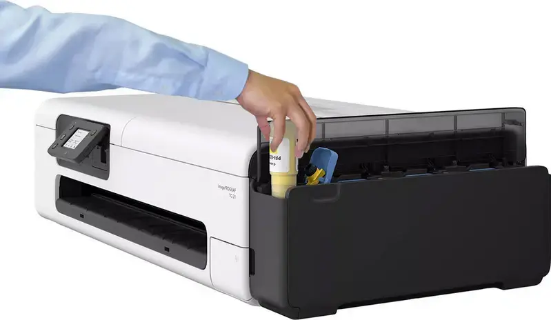 Imprimanta Plotter Canon imagePROGRAF TC-21 24", Format Mare, 4 Culori Cerneala Pigment, 2400x1200 dpi, 1GB RAM, Wi-Fi, Ethernet, A1/A3/A4, cu Set Cerneala