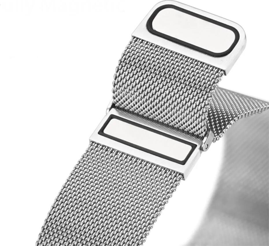 DUX DUCIS Milanese Loop Strap for Apple Watch 42mm 44mm 45mm, Stainless Steel Magnetic Mesh Band, Scratch-Resistant and Durable