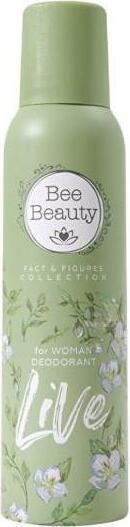 Bee Beauty Fact & Figures Live Women's Deodorant Aerosol Spray, Long-lasting Freshness, No Marks, Quick Drying, 150ml