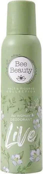 Bee Beauty Fact & Figures Live Women's Deodorant Aerosol Spray, Long-lasting Freshness, No Marks, Quick Drying, 150ml