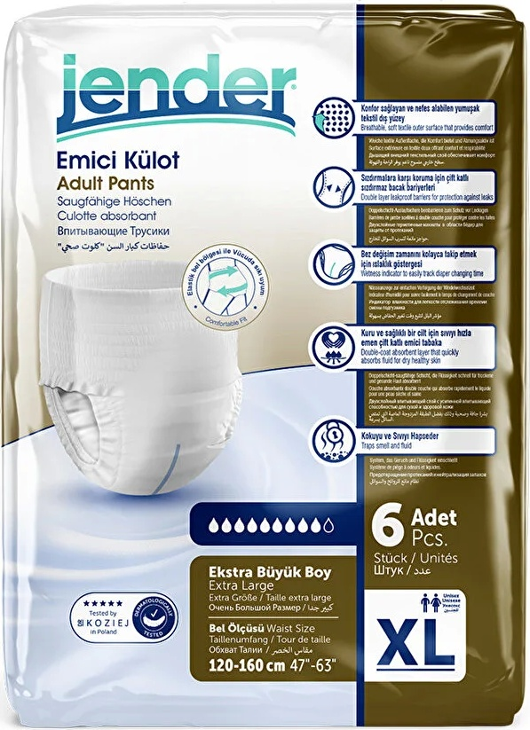 Scutece-chiloti Premium p/u adulti Jender Eco Pack