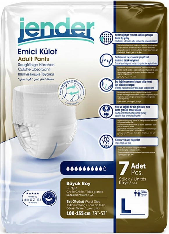 Scutece-chiloti Premium p/u adulti Jender Jumbo Pack