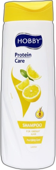 Hobby Protein Care Shampoo with Lemon extract 500 ml, 0% Paraben, Nourishing Hair Care Formula for Healthy Shine and Volume