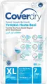 Jender Coverdry Adult Diapers, Textile-Surface with Waistband, High Absorption, Leak Protection, Unisex, Large/XL, 7 Pieces per Pack, 79501-L