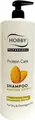 Hobby Professional Protein Care Almond Shampoo 1000ml Bottle with Pump, Paraben-Free Nourishing Formula for Dry and Damaged Hair