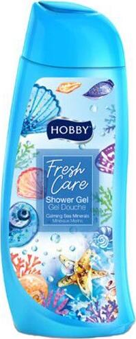Gel de Dus Hobby Fresh Care FT413500RE Calming Sea Minerals 500ml, Formula Crem serioasă Hipoalergenică pentru Toate Tipurile de Piele, Fără Parabeni