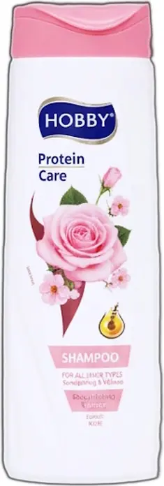 Шампунь Hobby Protein Care с экстрактом розы, увлажняющий и разглаживающий для всех типов волос, 500 мл, FT035500EN